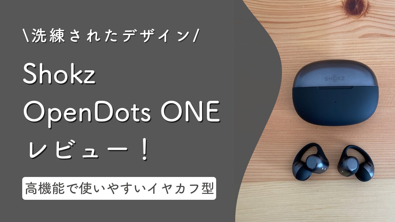 ほぼ新品 付属品全てあり　SHOKZ OPENDOTS ONE イヤーカフ型 Shokz初のイヤーカフ型ワイヤレスイヤホン「OpenDots ONE」が